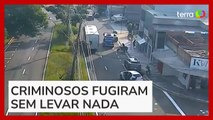 Criminosos trocam tiros com vigilantes em assalto a carro-forte no interior de SP