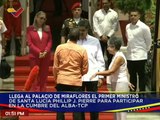 Presidente Nicolás Maduro recibe al primer Min. de Santa Lucía, Phillip Pierre en Miraflores