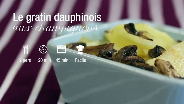 Recette du gratin dauphinois aux champignons
