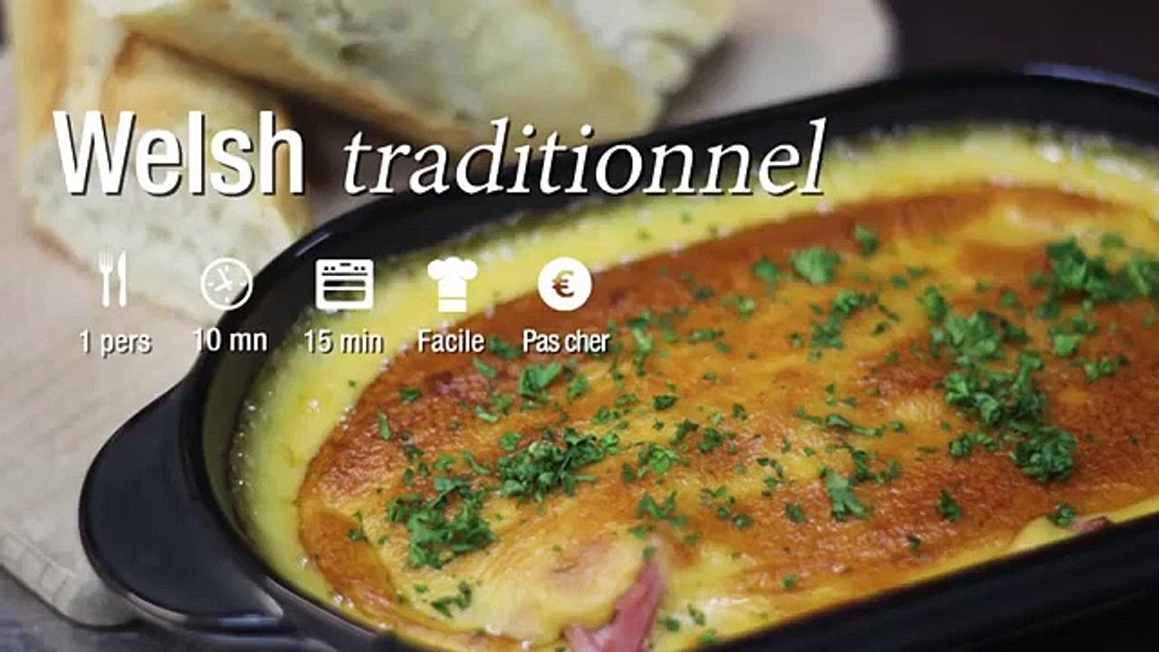 Welsh traditionnel - recette de chef : CuisineAZ - Vidéo Dailymotion