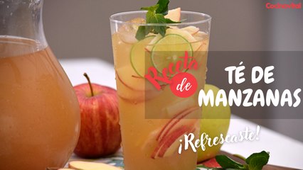 Receta de té helado de manzanas
