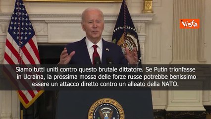 Biden: Uniti contro il brutale dittatore Putin, se attaccher? Paese Nato interverremo
