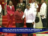 Pdte. Nicolás Maduro recibe con un fuerte abrazo a su homólogo de Nicaragua Daniel Ortega