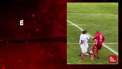 El Hadji Diouf'tan yardım maçında Macron'a çalımlar