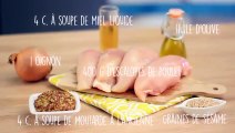 Poulet au miel et à la moutarde - CuisineAZ