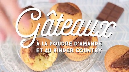 Gâteaux à la poudre d'amandes et aux Kinder Country