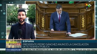 Presidente Pedro Sánchez anunció cancelación de su agenda pública