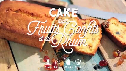Cake aux fruits confits et au rhum