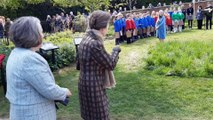 Princess Anne greeted by singing children and smiling faces in visit to Ellesmere's Cremorne Gardens