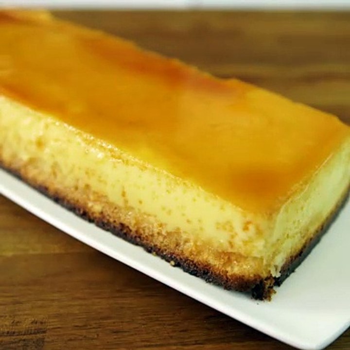 Flan coco au lait concentré sucré carré