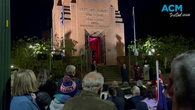 ANZAC Day Dawn Service, Bathurst 2024.
