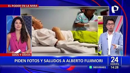 Alberto Fujimori acude a clínica y le piden fotos y saludos