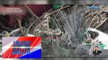 Construction worker, sugatan matapos tamaan ng mga bakal mula sa bumagsak na crane | UB