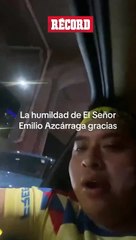 ¡DETALLAZO! Emilio Azcárraga le regaló una chamarra del Club América a aficionado en pleno tráfico