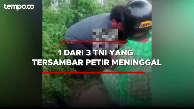 3 Anggota TNI Tersambar Petir saat Berteduh Sambil Main Ponsel
