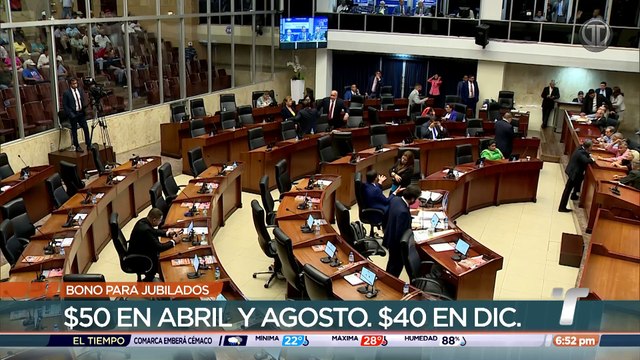 Asamblea aprueba incentivos permanentes para jubilados y pensionados