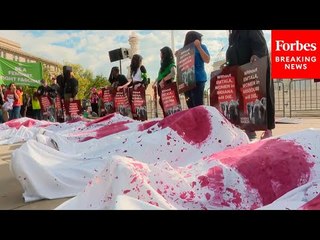 Pro-Choice Protesters Stage ‘Die-In’ Outside Of Supreme Court