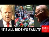 BREAKING NEWS: Trump Blames Biden For Antisemitism On College Campuses Outside NYC Hush Money Trial