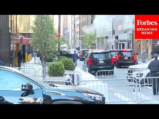 BREAKING NEWS: Former President Trump Departs For Hearing In NYC Hush Money Trial