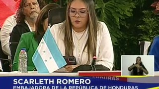 Embajadora de la Rep. de Honduras Scarleth Romero condenó las sanciones impuestas a Venezuela y Cuba