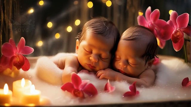 Baby falls asleep deeply after 3 minutes when listening to music, gentle melody, smarter