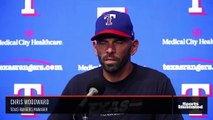 Texas Rangers Manager Chris Woodward Provides Update on Chirinos, Calhoun