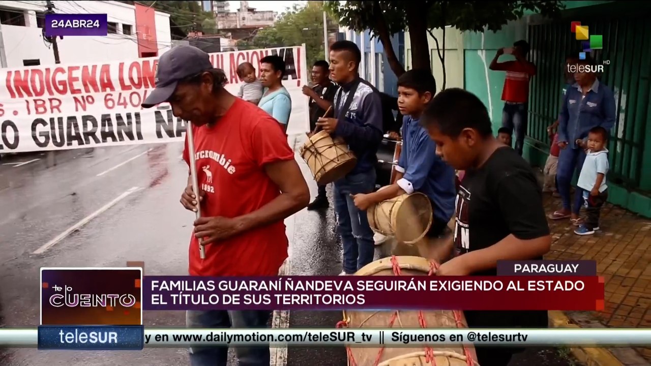 En Paraguay, familias guaraní ñandeva  exigen al estado la expulsión de empresarios ganaderos de sus tierras ancestrales