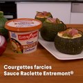 Courgettes farcies Sauce Raclette