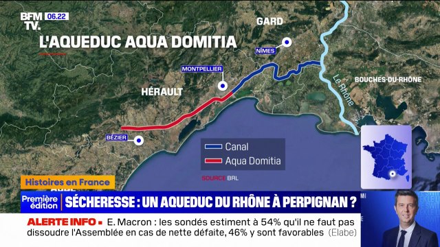 Face à la sécheresse, le projet d'un aqueduc pour faire venir l'eau du Rhône jusque dans les Pyrénées-Orientales refait surface