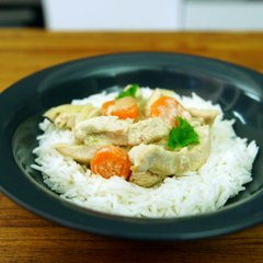 blanquette de dinde facile pas chere en 15 min carré