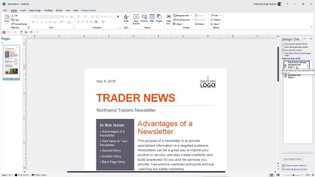 Microsoft Publisher Section 63 Optimizing Publications for Web
