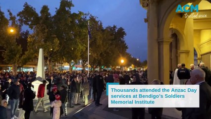 Thousands attend Bendigo Anzac Day services