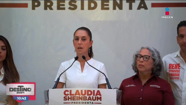 Recibe Sheinbaum bastón de mando de pueblos originarios en Tamazunchale, SLP