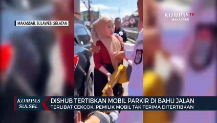 Viral, Warga Tidak terima mobilnya digembok Dishub Makassar