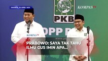 Sambil Tertawa, Prabowo: Persaingannya Menegangkan Juga, Saya Tak Tahu Ilmu Gus Imin Apa