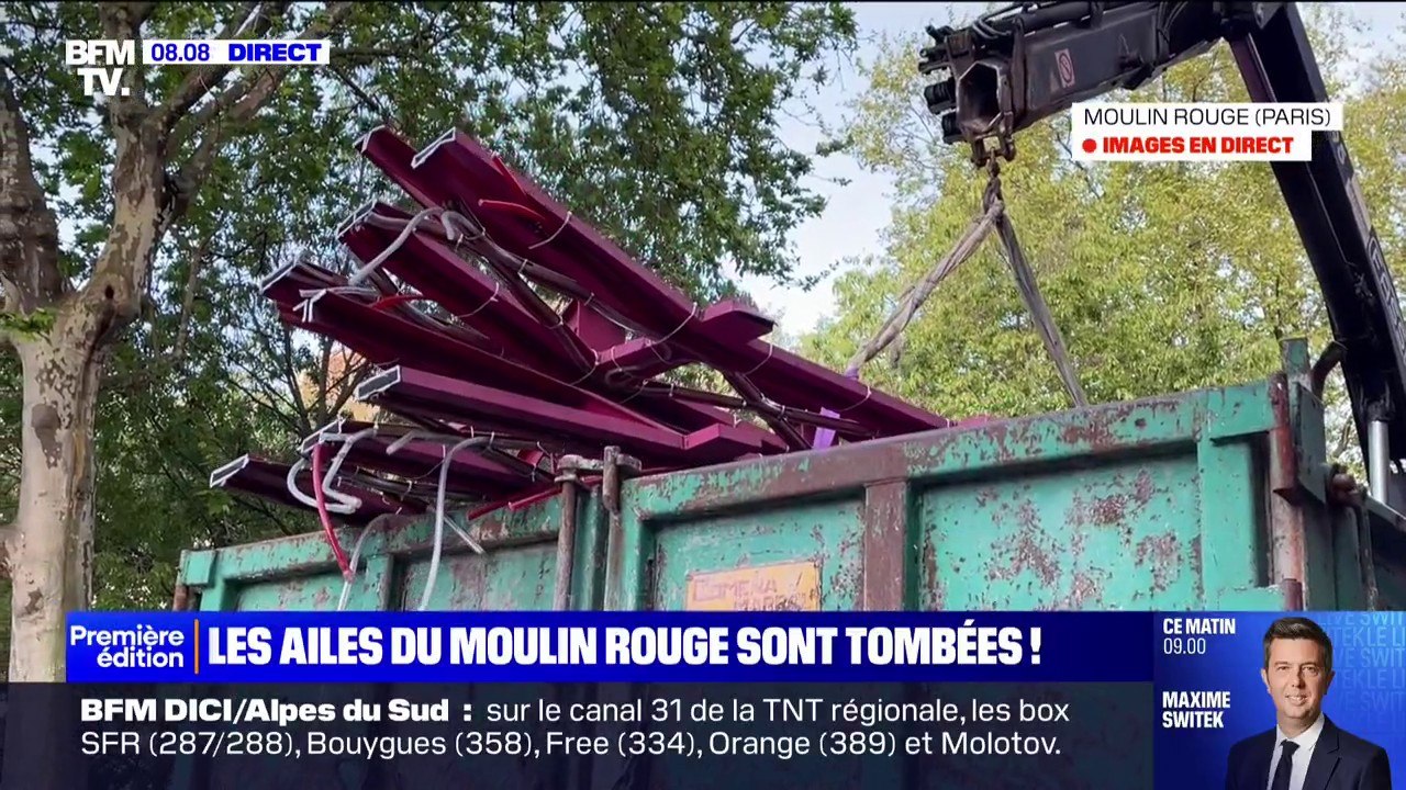 Moulin Rouge: les ailes tombées cette nuit sont en train d'être évacuées