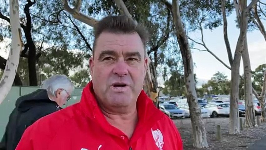 Ballarat Swans Coach Chris Maple after win over Lake Wendouree