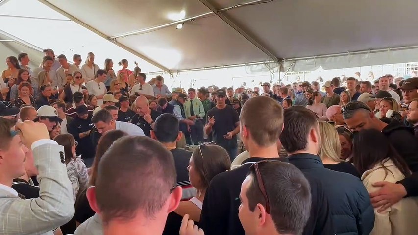 The call of "head 'em up" was heard under the outside gazebo at the refurbished William Farrer Hotel on Thursday, with the pub back open just in time for Anzac Day.
