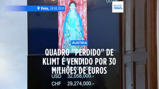 Quadro de Gustav Klimt vendido por 30 milhões de euros num leilão em Viena