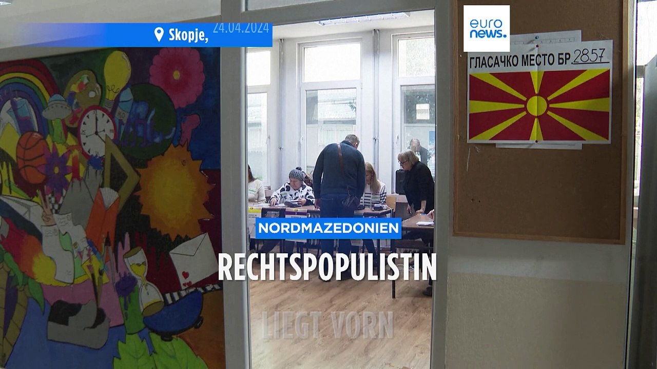 Rechtspopulistin Gordana Siljanovska Davkova liegt nach erster Runde der Wahl in Nordmazedonien vorn