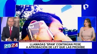 Crisólogo Cáceres: “El Perú es el segundo país del mundo con más llamadas spam”