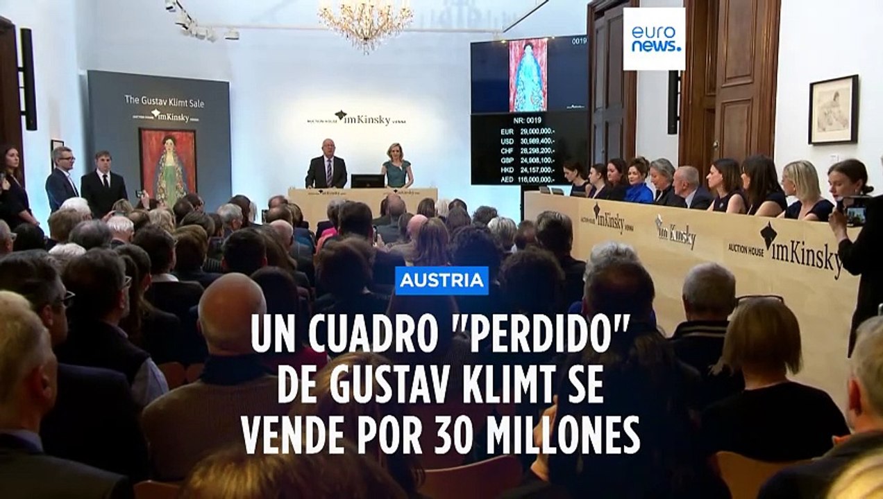 Un cuadro "perdido" del pintor Gustav Klimt se...