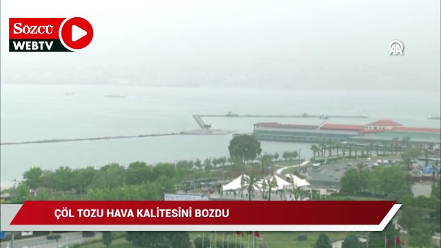 Çöl tozu hava kalitesini bozdu