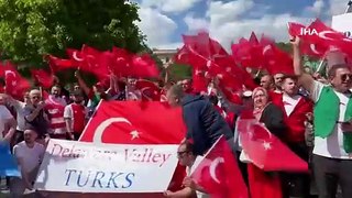 Washington’da Türklerden Ermeni provokasyonuna karşı gösteri
