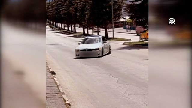 Drift atan ehliyetsiz sürücüye 45 bin 900 lira para cezası verildi