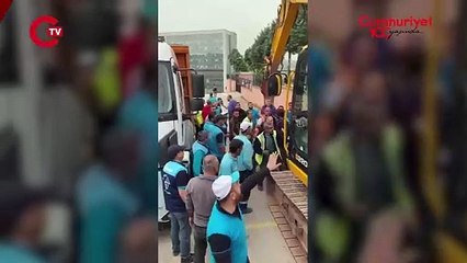 ''Büyükşehir ekipleri bizim fen işleri ekiplerine saldırıyor''