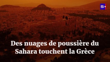Des nuages de poussière du Sahara touchent la Grèce