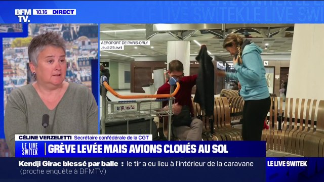 Céline Verzeletti (secrétaire confédérale de la CGT) sur la grève des contrôleurs aériens: Il faut regarder à qui incombe la responsabilité de cette situation