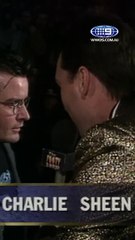 Terry Hill interviewing Charlie Sheen