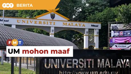 UM mohon maaf kontroversi ahli akademik AS